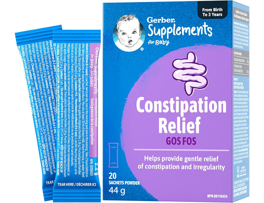 Gerber Supplements for Baby Constipation Relief – 20 Sachets
