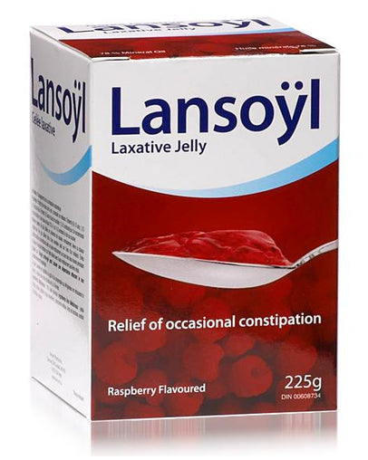 Lansoÿl Laxative Jelly, Raspberry Flavoured 225g