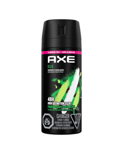 Axe Kilo Deodorant Body Spray, Mandarin & Sandalwood 113g