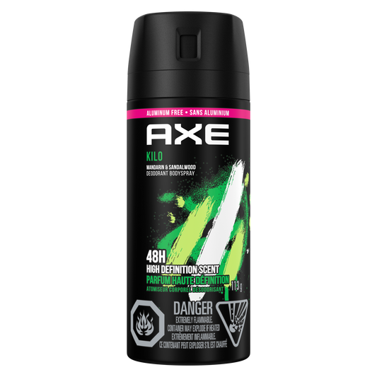 Axe Kilo Deodorant Body Spray, Mandarin & Sandalwood 113g