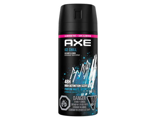 Axe Ice Chill Deodorant Body Spray - Iced Mint & Lemon, 150 mL