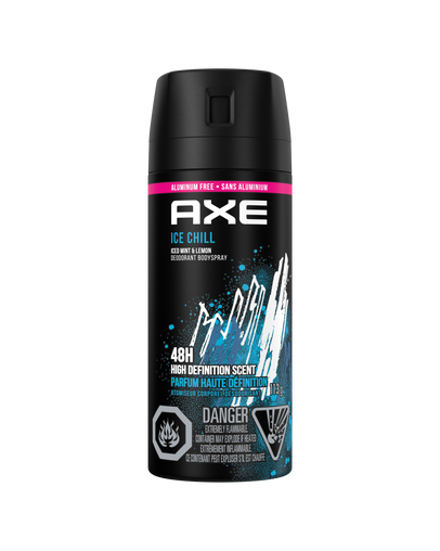 Axe Ice Chill Deodorant Body Spray - Iced Mint & Lemon, 150 mL
