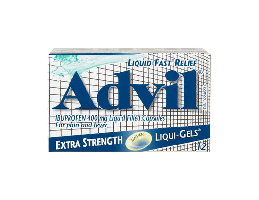 Advil Extra Strength Liqui-Gels Ibuprofen 400mg – 12 Capsules