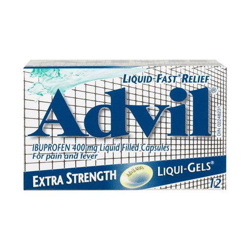 Advil Extra Strength Liqui-Gels Ibuprofen 400mg – 12 Capsules