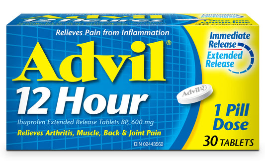 Advil 12 Hours 600mg, 30 Tablets