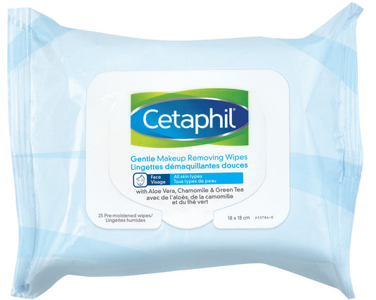 Cetaphil Gentle Makeup Removing Wipes, 25 Wipes