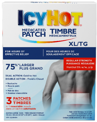 Icy Hot Medicated Patch XL - 3 Count