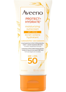 Aveeno Protect & Hydrate Moisturizing Sunscreen Lotion SPF 50, 88 mL