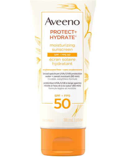 Aveeno Protect & Hydrate Moisturizing Sunscreen Lotion SPF 50, 88 mL