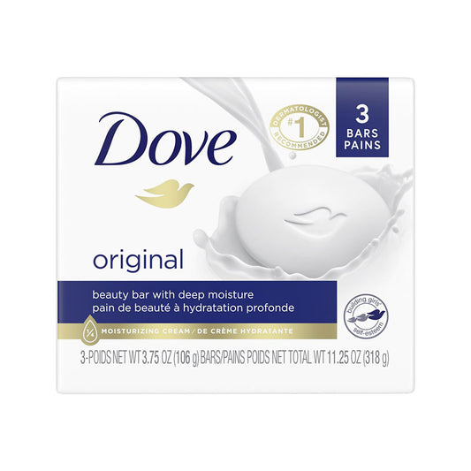 Dove Original Beauty Bar With Deep Moisture 106 g, 3 ct