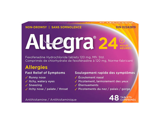 Allegra 24 Hour 120mg – 48 Tablets