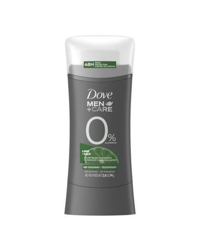 Dove Men 0% Aluminum Deodorant Lime + Sage, 74 g