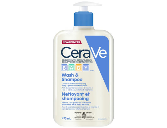 CeraVe Baby Wash & Shampoo, 237 mL
