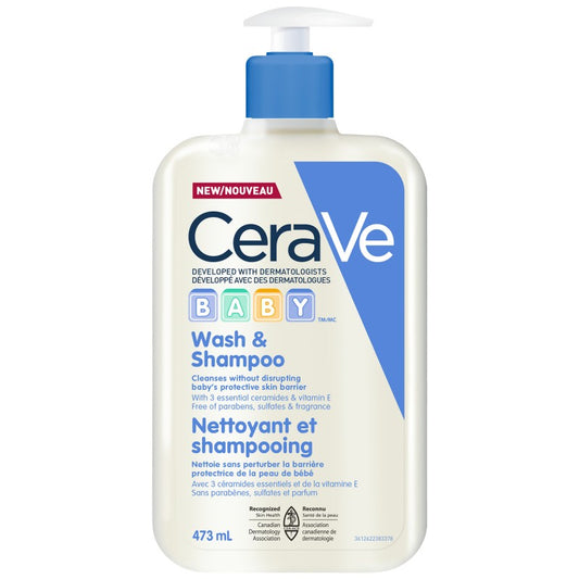 CeraVe Baby Wash & Shampoo, 237 mL