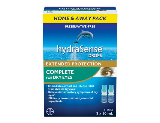 HydraSense Complete Eye Drops – 2 x 10 mL