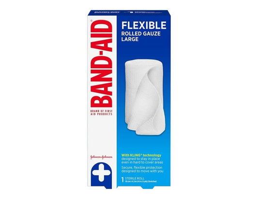 BAND-AID Rolled Gauze 10 cm x 4.5 m - 1 Count