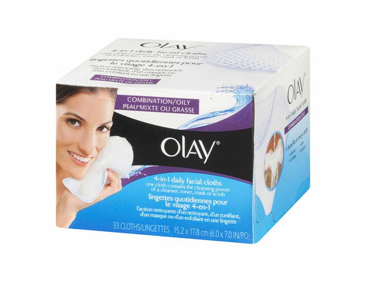 Olay 2-in-1 Daily Facial Cleansing Cloths - 33 Count