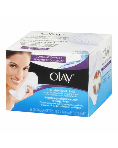 Olay 2-in-1 Daily Facial Cleansing Cloths - 33 Count