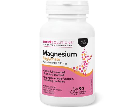 Smart Solutions Magnesium Bisglycinate 130 mg, 90 ct