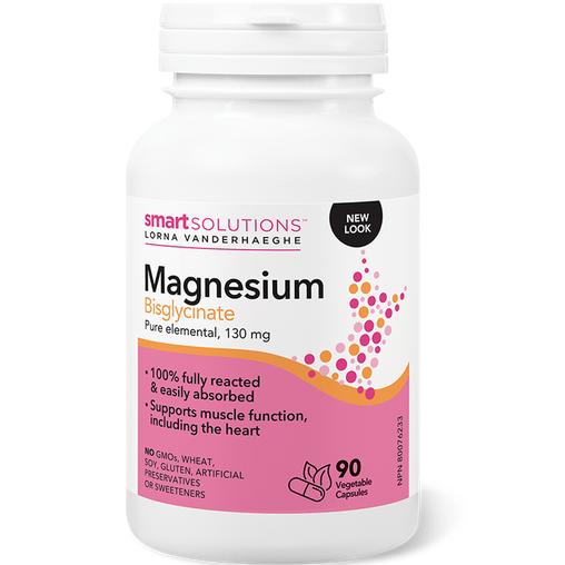 Smart Solutions Magnesium Bisglycinate 130 mg, 90 ct