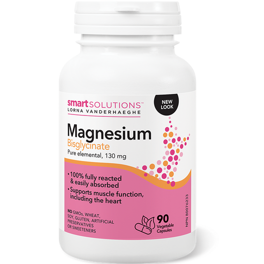 Smart Solutions Magnesium Bisglycinate 130 mg, 90 ct