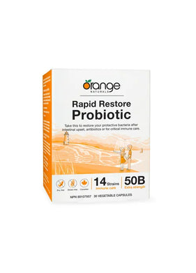 Orange Naturals Rapid Restore Probiotic Capsules, 30 ct
