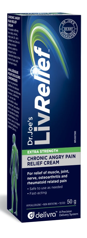 LivRelief Extra Strength Chronic Angry Pain Relief Cream, 50g