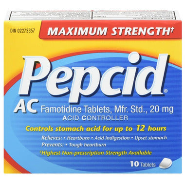 Pepcid Maximum Strength 20mg, 10 Tablets