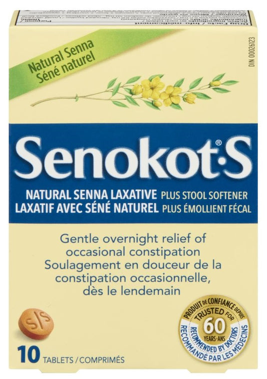 Senokot•S Natural Senna Laxative, 10 Tablets