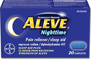 Aleve Nighttime 220mg, 20 Caplets