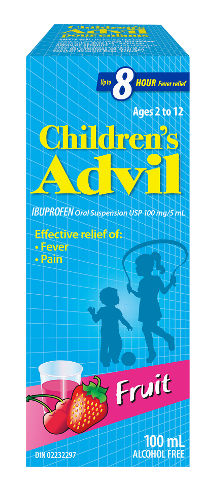 Advil Children’s Suspension, Fruit 100ml