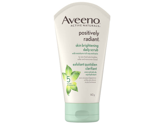 Aveeno Positively Radiant Brightening Scrub, 198g
