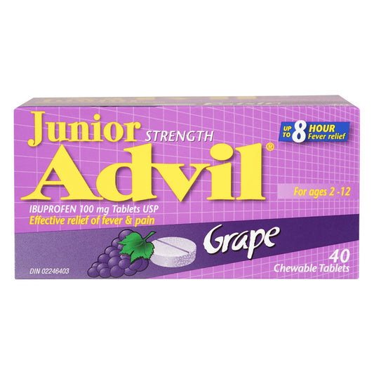 Advil Junior Grape, 40 Chewable Tablets