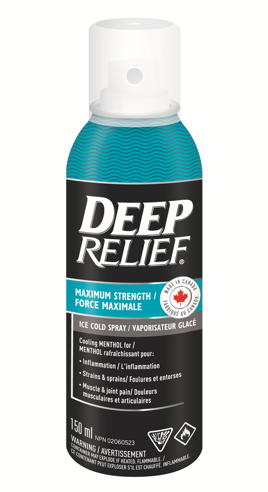 Deep Relief Maximum Strength Ice Cold Spray, 150 mL