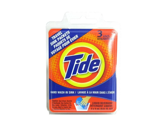 Tide Liquid Travel Sink Packets - 3 Count