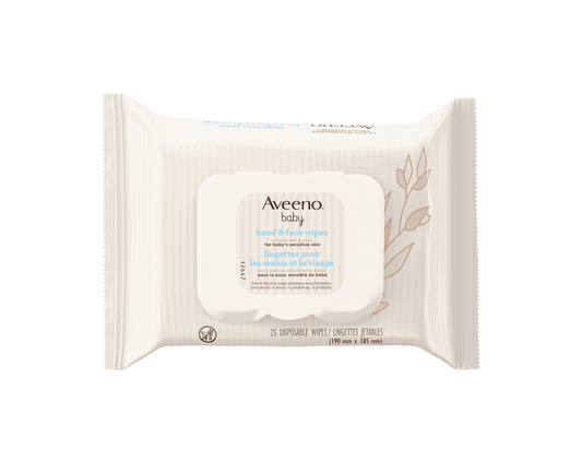 Aveeno Baby Hand & Face Wipes (25 ct)