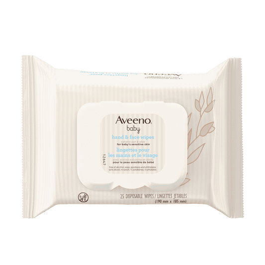 Aveeno Baby Hand & Face, 25 Wipes