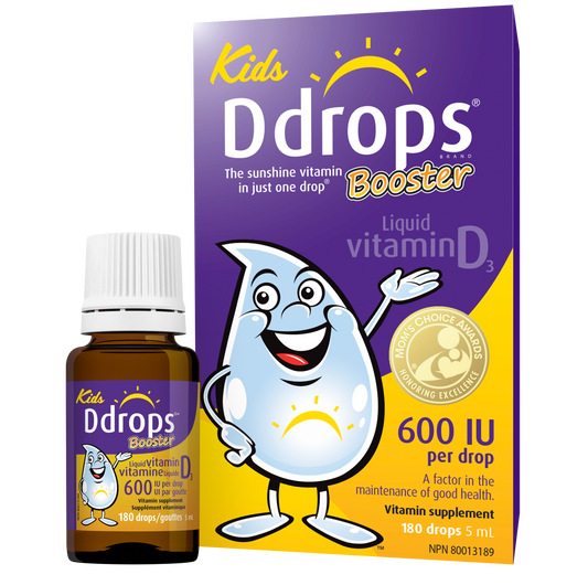 Ddrops Kids Booster Vitamin D3 Liquid, 600IU 5ML