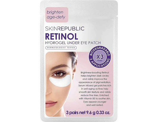 Skin Republic Retinol Hydrogel Under Eye Mask (3 ct) – Rejuvenating Eye Patches