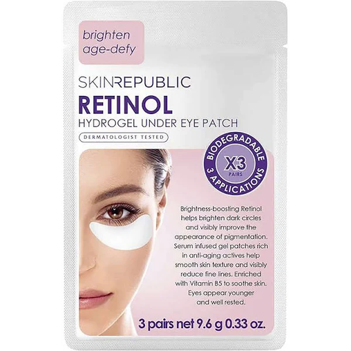 Skin Republic Retinol Hydrogel Under Eye Mask (3 ct) – Rejuvenating Eye Patches