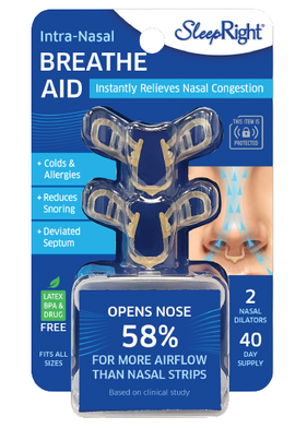 SleepRight Nasal Breathe Aid, 2 Count – Breathe Easier & Sleep Better