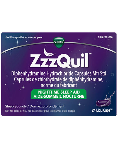 ZzzQuil Nighttime Sleep Aid, 24 LiquiCaps