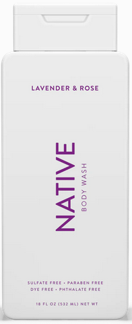 Native Body Wash, Lavender & Rose 532ml