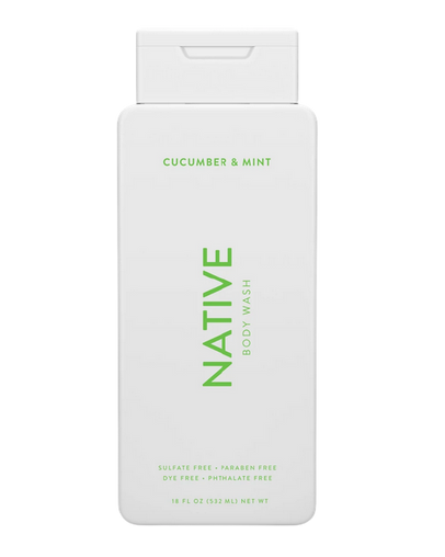 Native Body Wash, Cucumber & Mint, 532 mL