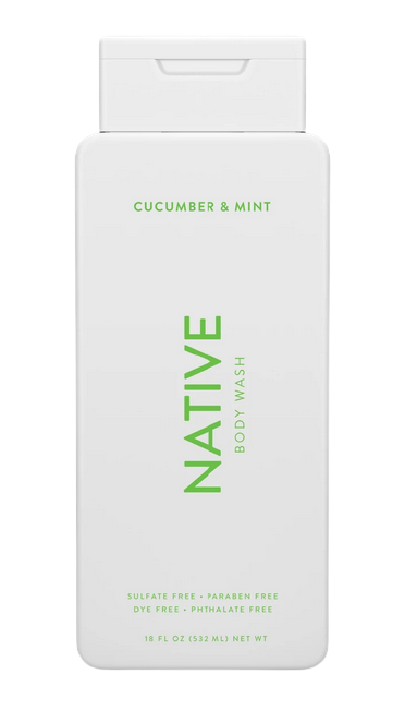 Native Body Wash, Cucumber & Mint 532ml