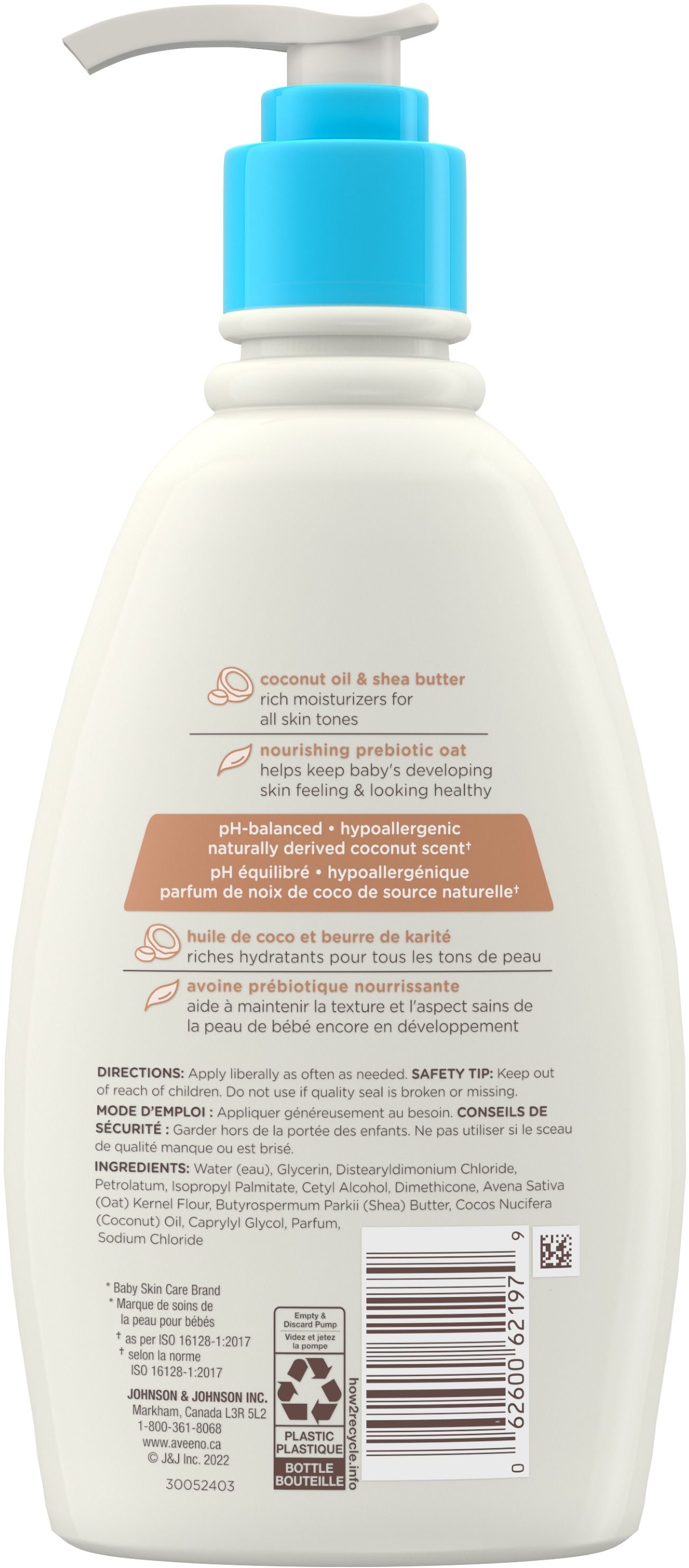 Aveeno Baby Daily Cream, Coconut Oil & Shea Butter 354ml