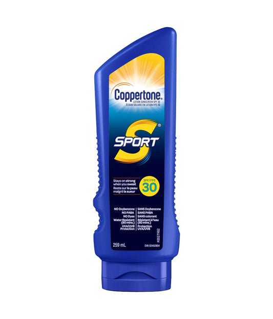 Coppertone Sport Sunscreen Lotion, SPF 30, 259 mL