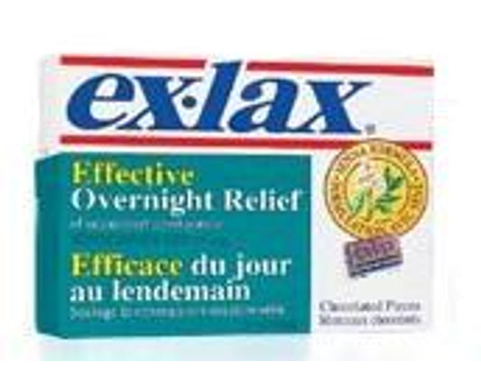 Ex-lax Gentle Overnight Laxative 15mg, Chocolate 48 ct