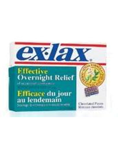 Ex-lax Gentle Overnight Laxative 15mg, Chocolate 48 ct