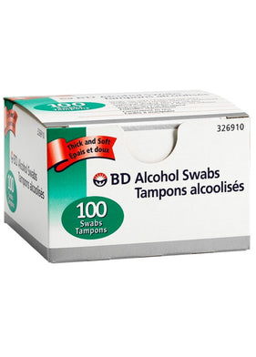 BD Single Use Alcohol Swabs – 100 Count